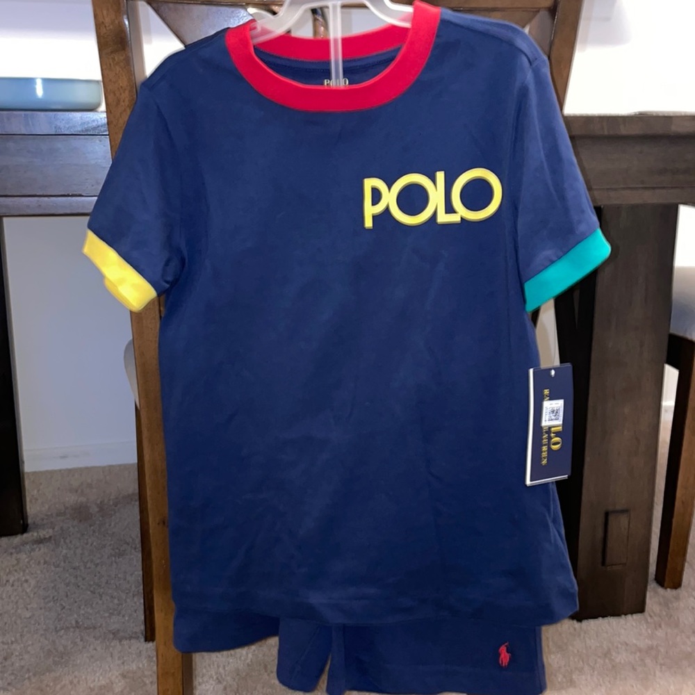 Ralph Lauren Youth Matching Set “Shirt Size 5 / Shorts Size 6”